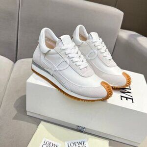 Loewe Flow Runner Sneakers – Elegant White Beige Mix, Brand New!